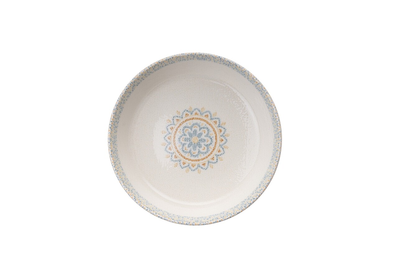 Set de cină (12 piese), L'essentiel Maison, 430KSV8964, Bol: 14 x 14 x 4,5 cm (4 bucăți), Gri/Alb - view 3