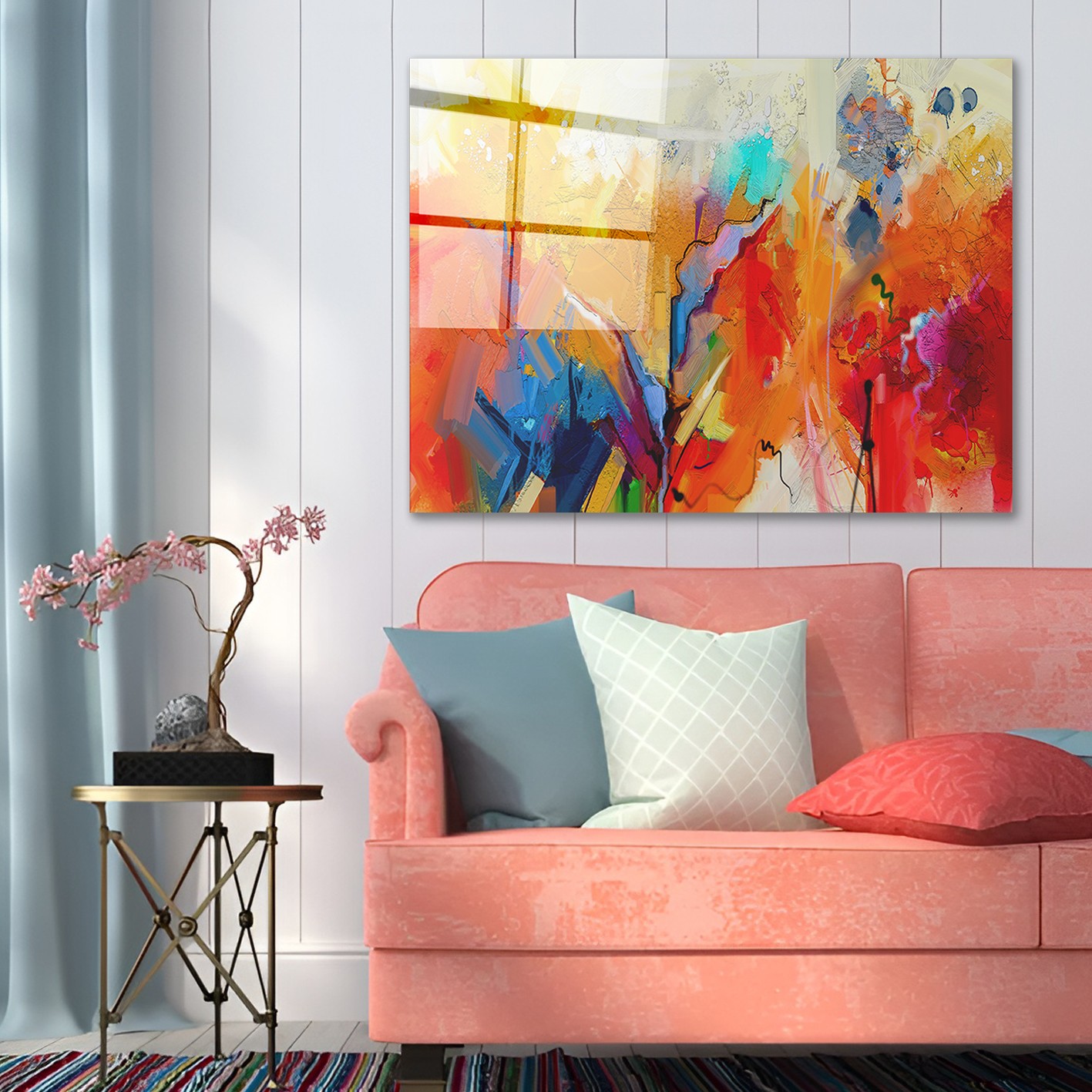 Tablou decorativ, CAM1040210842, 70 x 100 cm, Multicolor