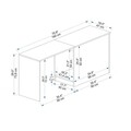 Birou, Arnetti, Akser, 180x73 cm, PAL, Pin Atlantic / Antracit