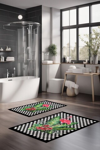 Set covorase de baie, Cartwright, CT-5272, Poliester, Multicolor