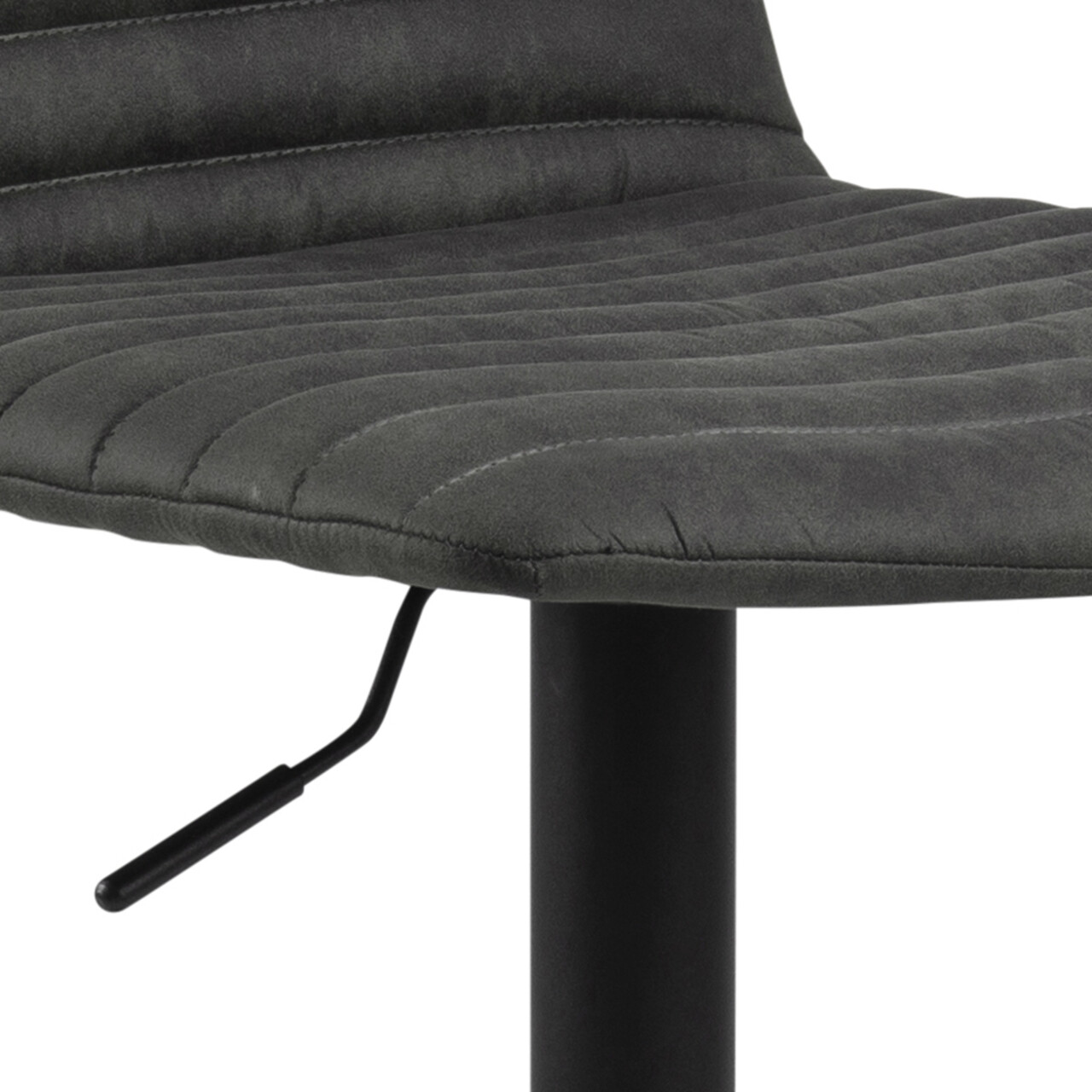Scaun de bar Kimmy, Actona, 50x46x110.5 cm, rotativ, poliester/otel, antracit - view 5
