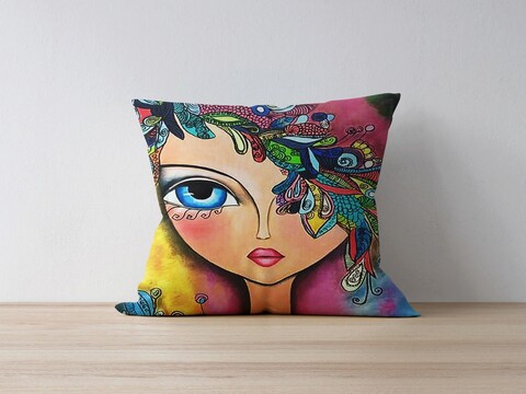 Husa de perna, a1124, 43x43 cm, 50% bumbac/50% poliester, multicolor