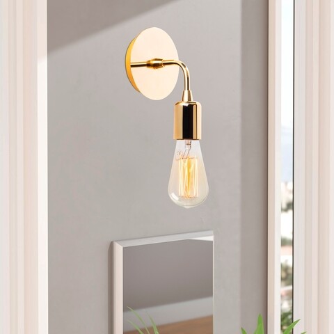 Aplica de perete, Harput – N-1325, Alby, 12 x 20 cm, 1 x E27, 40W, auriu