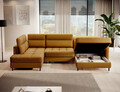 Coltar extensibil dreapta 4 locuri ELTAP, RT-45MAN, Berrto, 306x165x100 cm, lemn/poliester, mustar