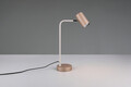 Lampa de masa Marley, TRIO, 12x25x45 cm, 5W, 1x GU10, metal, alb/bronz