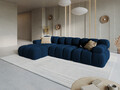 Coltar modular stanga 4 locuri, Bellis-51, Micadoni Home, 282x155x70 cm, catifea, albastru regal