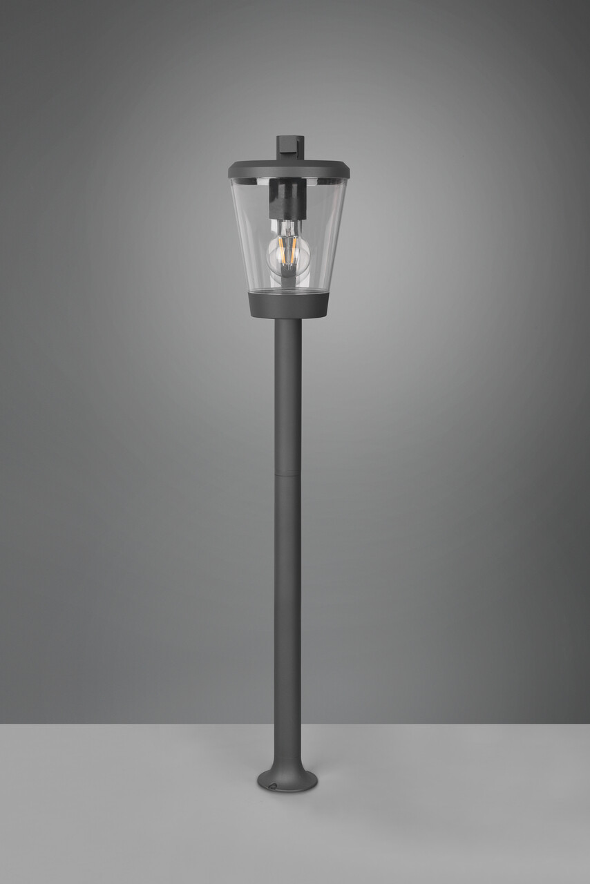 Lampadar de exterior Cavado, TRIO, 16x27x100 cm, 40W, 1x E27, aluminiu, antracit