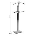 Suport pentru haine Davina, Versa, 45 x 21 x 110 cm, otel cromat