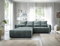Coltar extensibil stanga 4 locuri ELTAP, LT-38MAN, Campo, 265x196x88 cm, lemn/poliester, verde