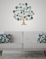 Decoratiune de perete Apple, Mauro Ferretti, 89x90 cm, fier, albastru
