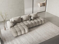 Coltar extensibil stanga 3 locuri, Linz, Cosmopolitan Design, 275x142x84 cm, cotiera dreapta, tesatura structurata, bej