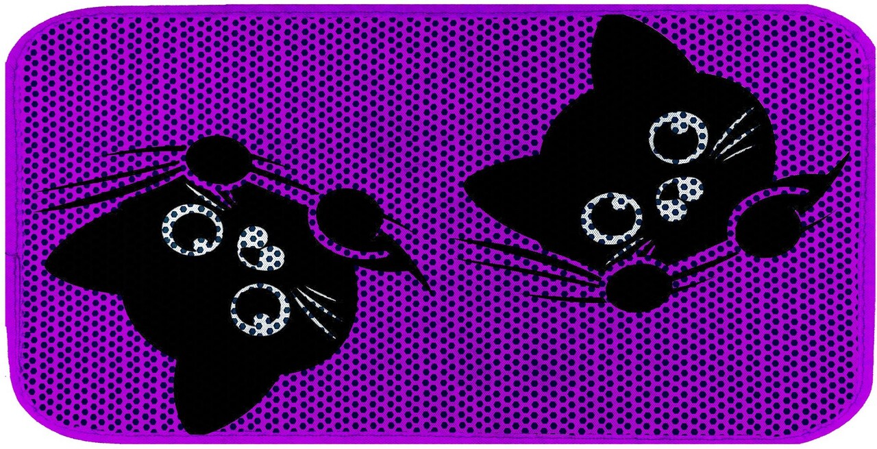 Covoras litiera pentru colectarea granulelor de nisip, Paws &amp; Whiskers, Cat Lıtter Mat 26, Multicolor - view 2