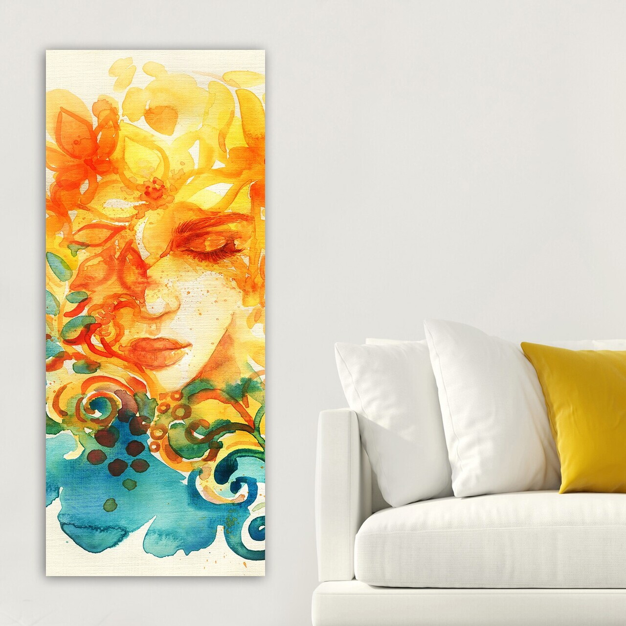 Tablou decorativ DKY21227481441_50120 PÂNZĂ Lemn (Grosime: 3 cm Multicolor