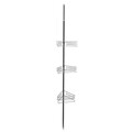Etajera de colt extensibila pentru baie Versa, 33x17x220 cm, metal