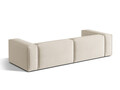 Canapea 5 locuri, Nuria-88, Micadoni Home, 290x110x72 cm, catifea, bej