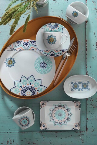 Serviciu de masa breakfast 32 piese LB32KH42010506, Kutahya Porselen, portelan, multicolor Kutahya Porselen