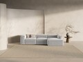 Coltar dreapta 3 locuri, Bergamo, Cosmopolitan Design, 304x152x70 cm, tesatura structurata, gri deschis