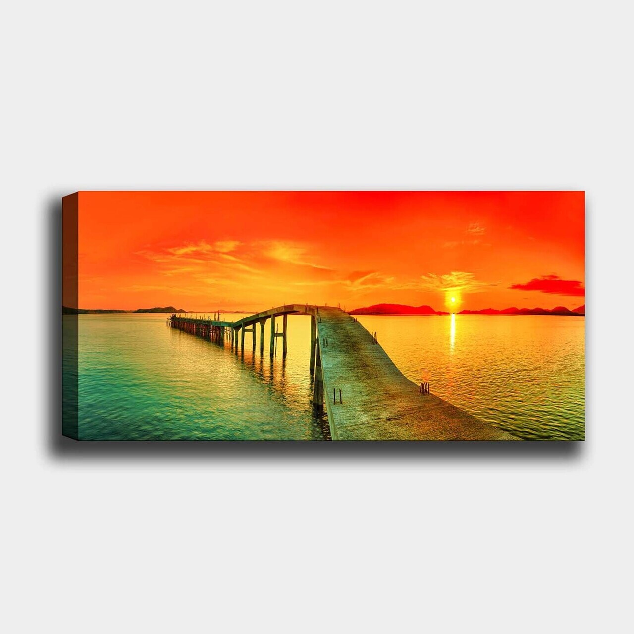 Tablou decorativ, YTY105983024_50120, Canvas, Rama din lemn (grosime 3 cm), Multicolor — imaginea 2