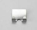 Carlig magnetic dublu Compactor, 6.7x2.8x6.4 cm, inox, argintiu