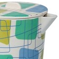 Set 4 pahare si carafa Geometric, Creaciones Meng, 21 cm/8.5 cm, bambus
