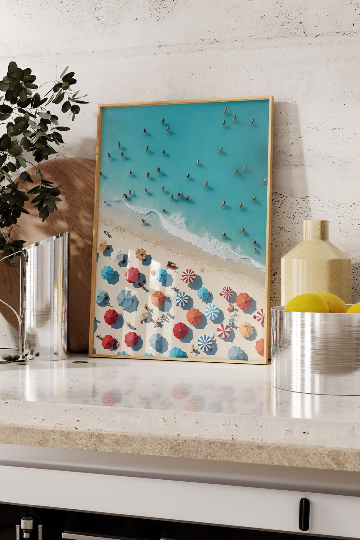 Tablou decorativ, 109495, LEMN SOLID, Față: 100% PVC STICLĂ, Multicolor