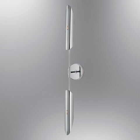Aplica de perete, L1197 – Chrome, Lightric, 90 x 11 x 15 cm, 2 x GU10, 5W, crom Aplice si plafoniere