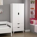 Dulap pentru haine, Inarch, Valencia, 72x176x47 cm, PAL, Alb