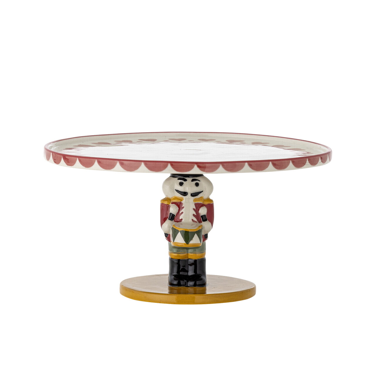 Platou cu picior, Bloomingville, Jolly Nutcracker, 20x10 cm, ceramica, multicolor — imaginea 2