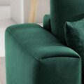 Coltar extensibil stanga 4 locuri ELTAP, LT-35NU, Dalia, 289x190x95 cm, lemn/poliester, verde inchis
