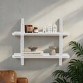 Raft de perete, Hanah Home, Vlnt126Byz, 70x60 cm, Alb