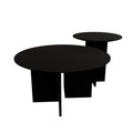 Set masuta de cafea, Rotexa, Leo (45 + 42), MDF , Negru