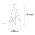 Lampa de masa, Sheen, 521SHN2225, Fier, Negru/Cupru
