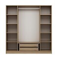 Dulap pentru haine, Hanah Home, Nisa, 180x210x52 cm, Dore