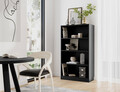 Raft de perete ELTAP, Pocett, 80x40x146 cm, PAL/PVC, negru