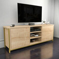 Comoda TV, Retricy, Otis, 140x35.3x50.8 cm, PAL, Aur / Stejar