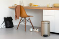 Cos de gunoi cu pedala, Brabantia, NewIcon Metallic Gold, 12 L, 33.8x25.1x41.1 cm, otel, auriu