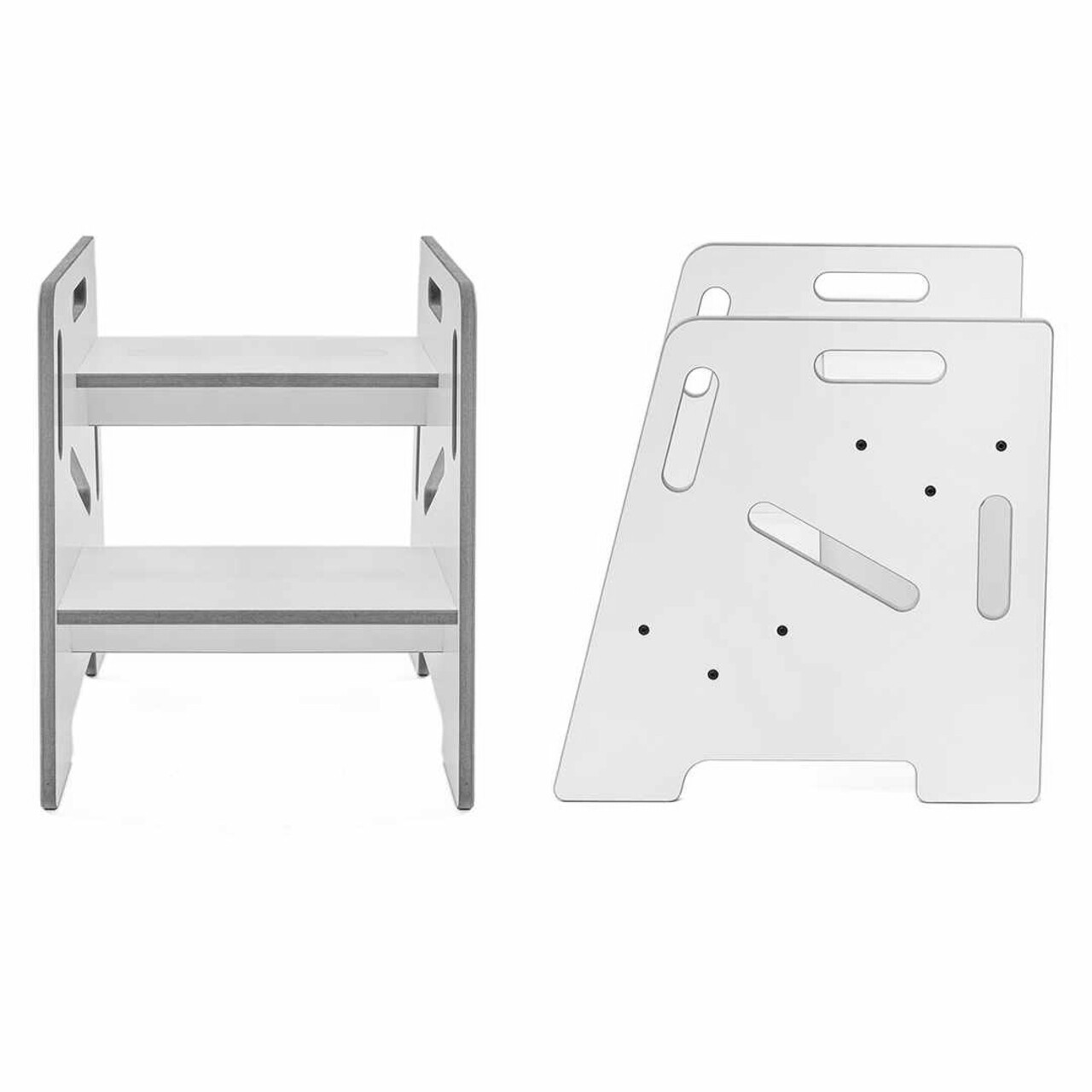 Scaun pentru copii, Hanah Home, Step Stool, 34x39x39 cm, Alb - view 3