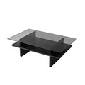 Masuta de cafea, Neostill, Saga Rectangle, Negru / Fume