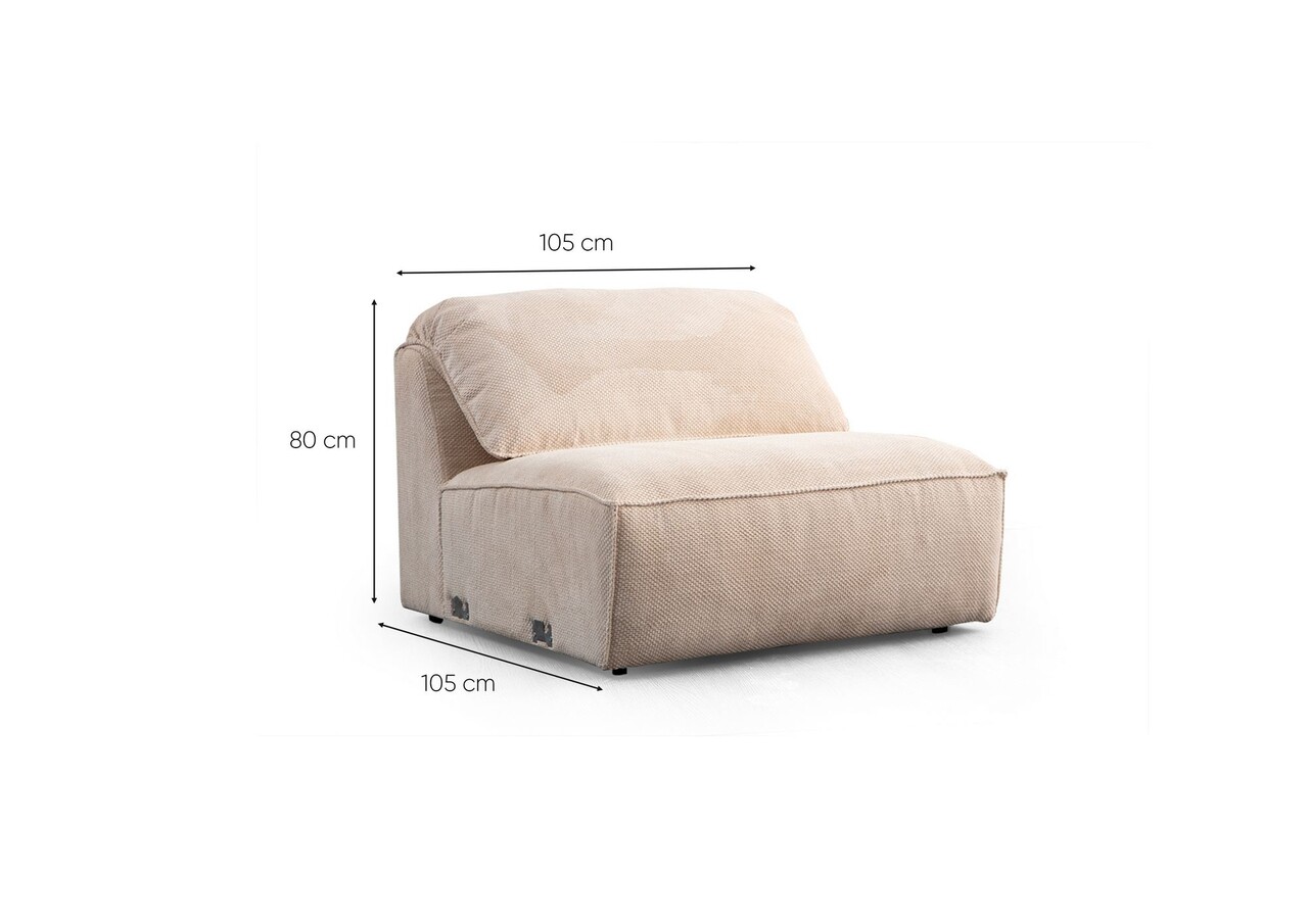 Coltar, Atelier del Sofa, 560ARE5268, Cadru: LEMN/PAL, Crem