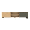 Comoda TV, Tuvalle, Tuval 073, 180x50x38 cm, Stejar / Antracit