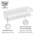 Etajera pentru baie Genova, Wenko, 30x10.5x8 cm, inox, alb