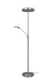 Lampadar Franklin, TRIO, 35.2x181 cm, 35W, 6.5W, 1x SMD, metal, argintiu mat