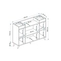 Dulap multifunctional, Coraline, Visar, 120x88.5x35 cm, PAL, Maro