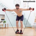 Rola abdominala cu discuri rotative, benzi elastice si ghid de exercitii Twabanarm InnovaGoods