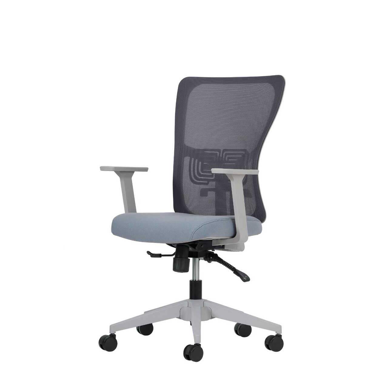 Set scaune de birou (2 piese), Hanah Home, Lumbar 108, Plastic, Gri - view 4