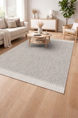 Covor, CLR-0000390-003, 80x200 cm, Poliester, Crem