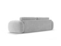 Canapea extensibila 3 locuri, Tonale, Cosmopolitan Design, 262x105x88 cm, catifea, gri