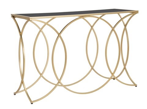 Consola Infinity, Mauro Ferretti, 120x40x79 cm, fier, auriu Mauro Ferretti