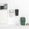 Cos de gunoi, Brabantia, Sort&Go, 3 L, 13.9x18.8x18.1 cm, polipropilena, verde jad