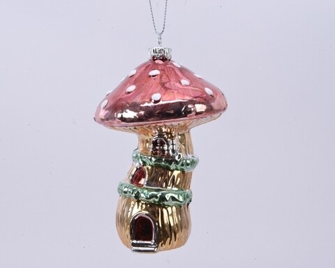 Glob Mushroom, Decoris, 7x10.5 cm, plastic, multicolor